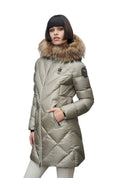 GIUBBINO BLAUER LUNGO  DONNA GRIGIO  PELLICCIA