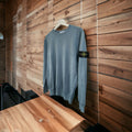 PULLOVER STONE, FLIEGERBLAU MIT SCHULTERPATCH