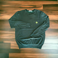 STONE PULLOVER GRÜN MIT BRUSTAUFNÄHER