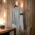 PULLOVER STONE GRAU SCHULTERPATCH
