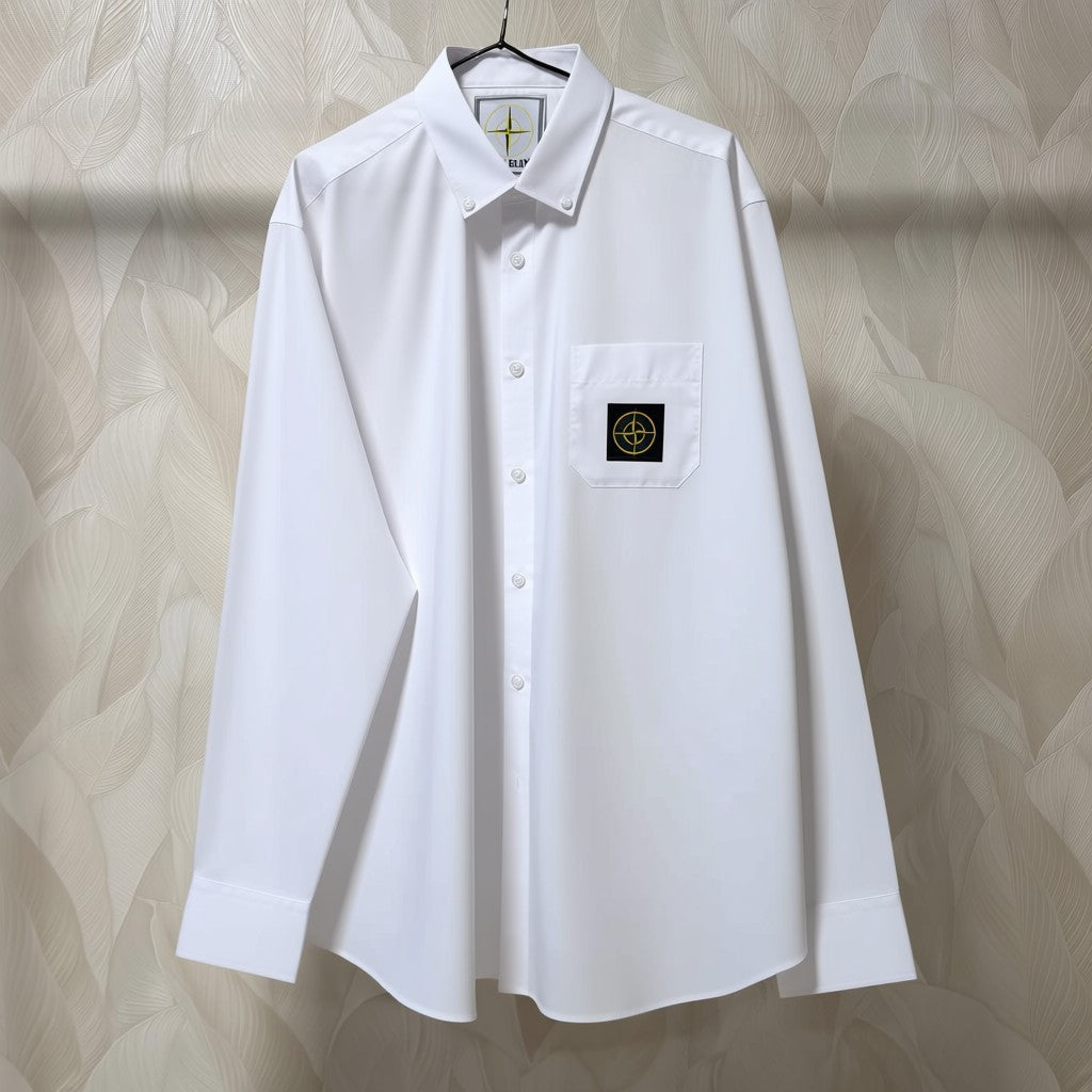 CAMICIA COTONE STONE ISLAND COLORE BIANCO