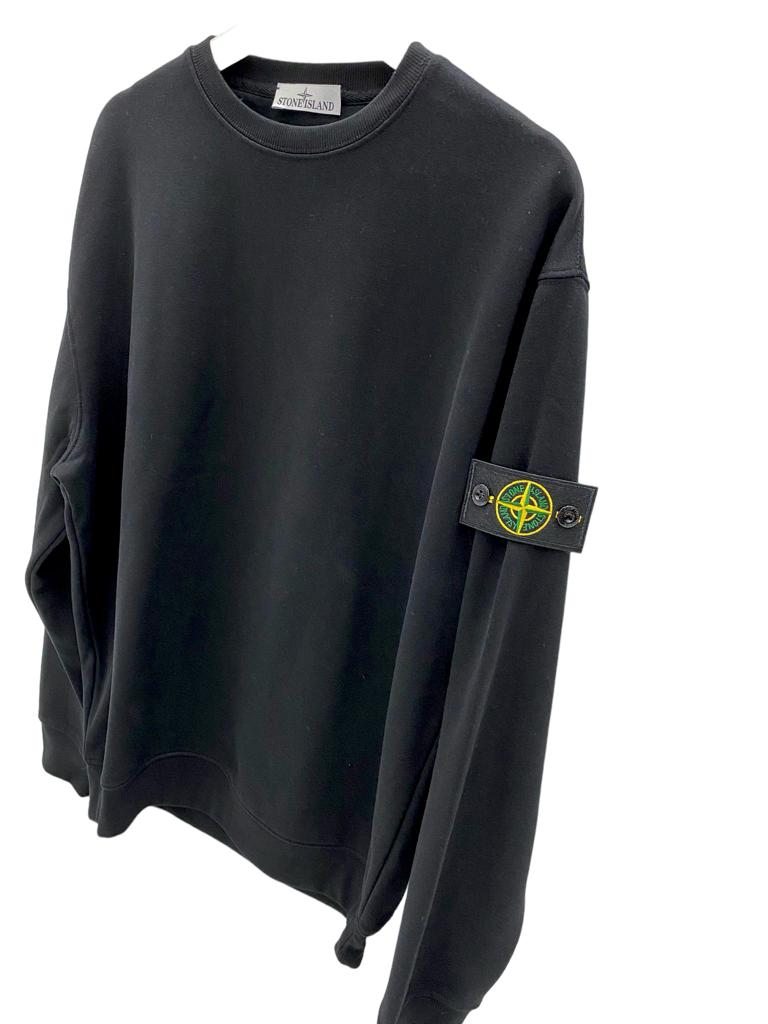 FELPA STONE COLORE NERO GIROCOLLO