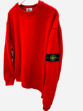 SWEATSHIRT STONE FARBE ROT RUNDHALSAUSSCHNITT