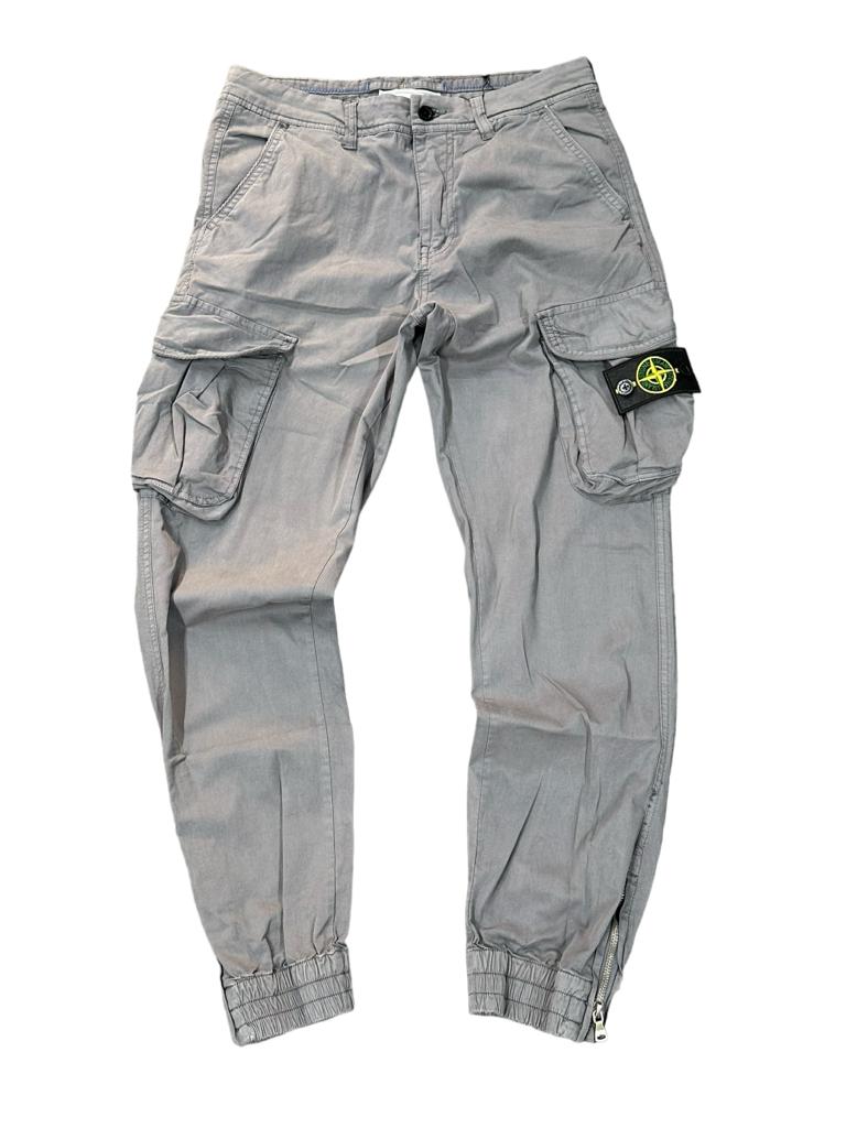 PANTALONI STONE ISLAND CON TASCHE LATERALI  COLORE GRIGIO