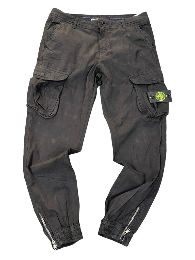 PANTALONI STONE ISLAND CON TASCHE LATERALI  COLORE NERO
