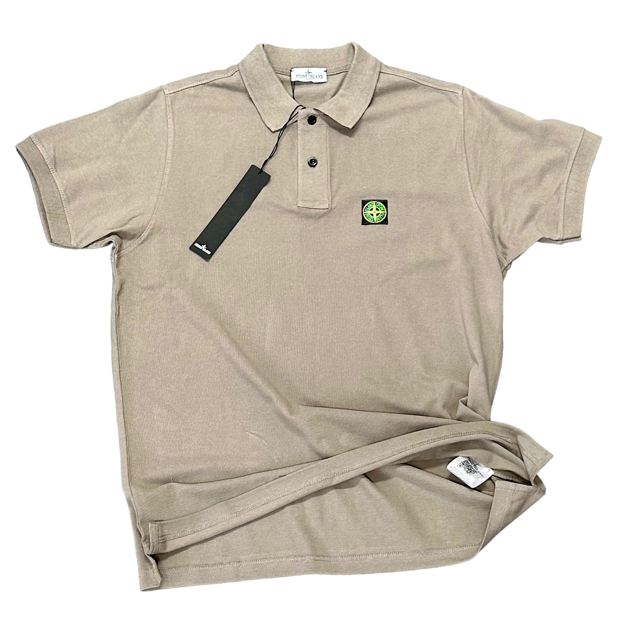 POLO STONE ISLAND COTONE 100% COLORE ZINCO