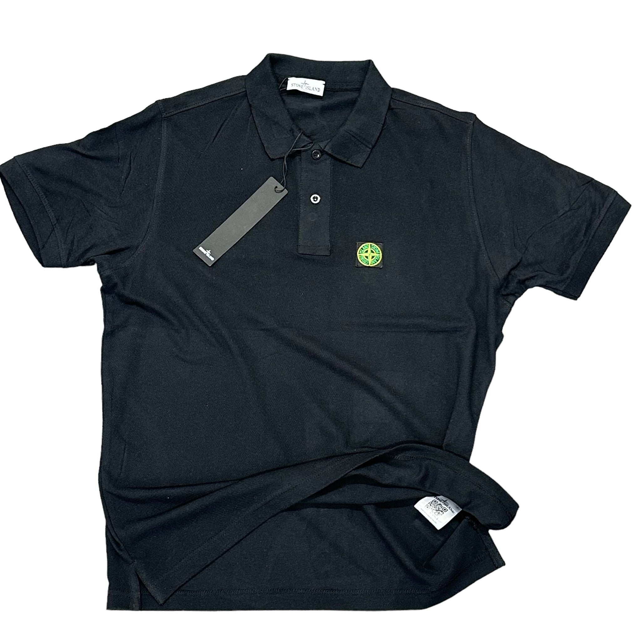 POLO STONE ISLAND COTONE 100% COLORE NERO