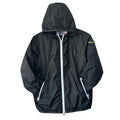 BLAUER FRÜHLINGSJACKE SCHWARZ MIT KAPUZE