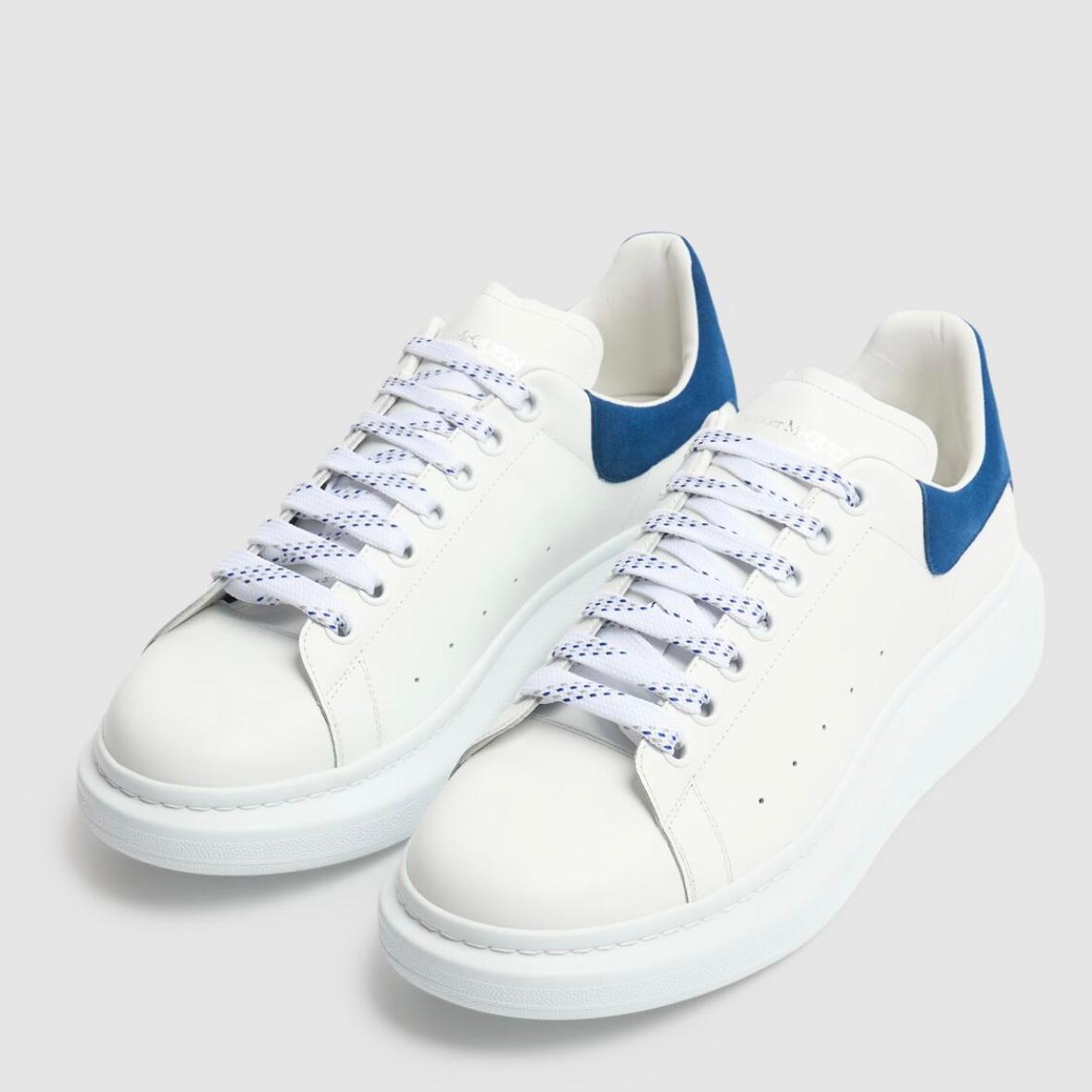 SCARPA MCQUEEN BIANCA TALLONCINO BLU