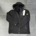 GIACCA PARKA STONE ISLAND NERA CON CAPPUCCIO