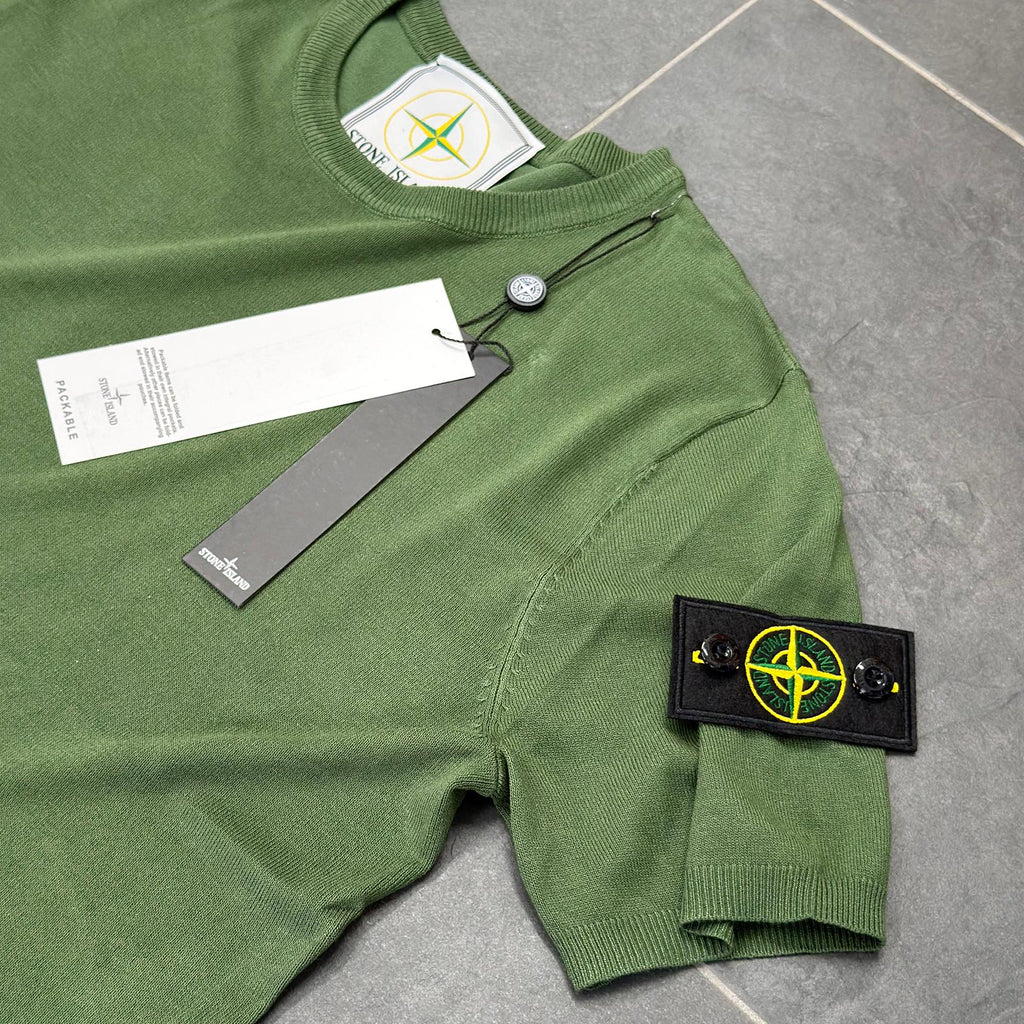 STRICKPULLOVER STONE ISLAND GRÜN