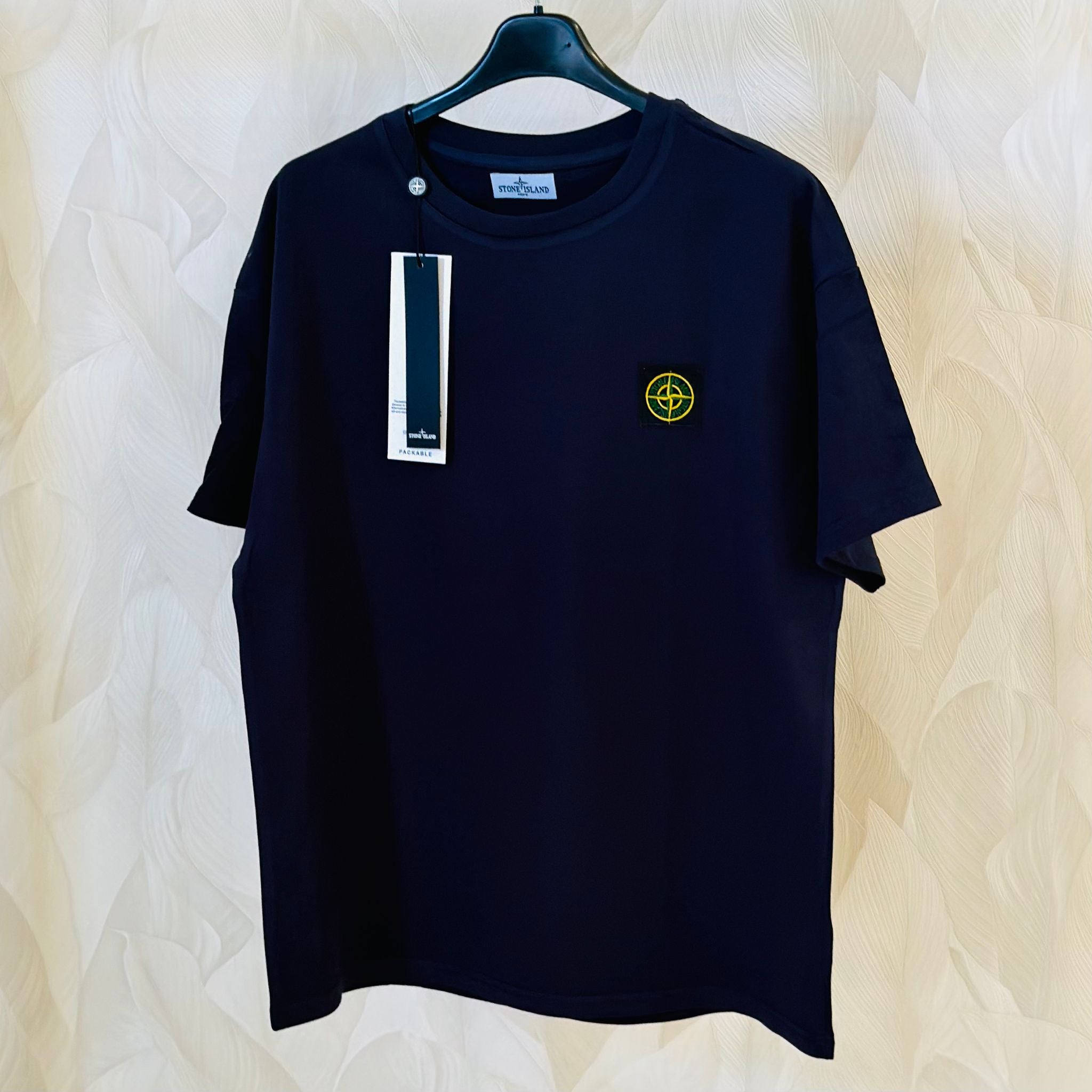 T-SHIRT MEZZA MANICA COTONE STONE ISLAND COLORE BLU