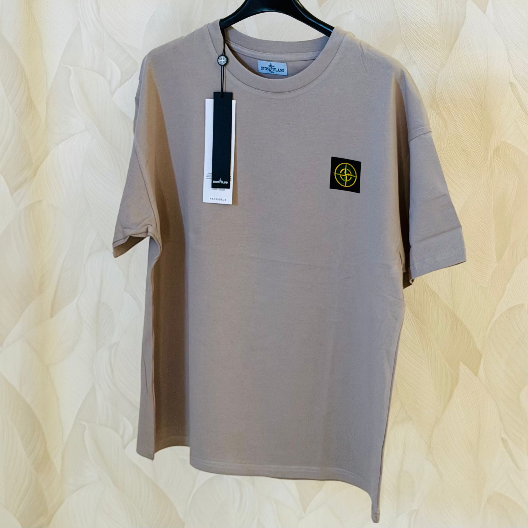 T-SHIRT MEZZA MANICA COTONE STONE ISLAND COLORE GRIGIO