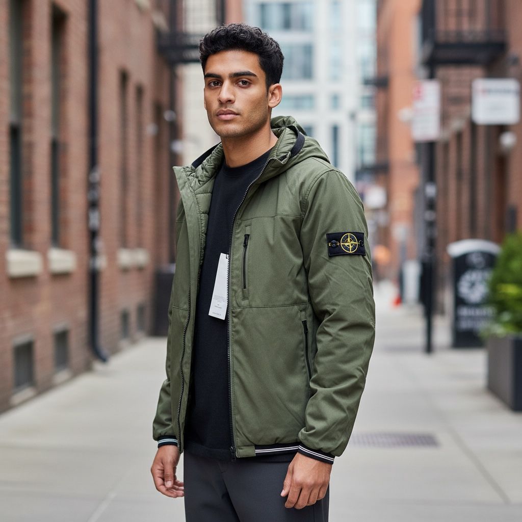 GIUBBINO DOUBLE FACE STONE ISLAND VERDE