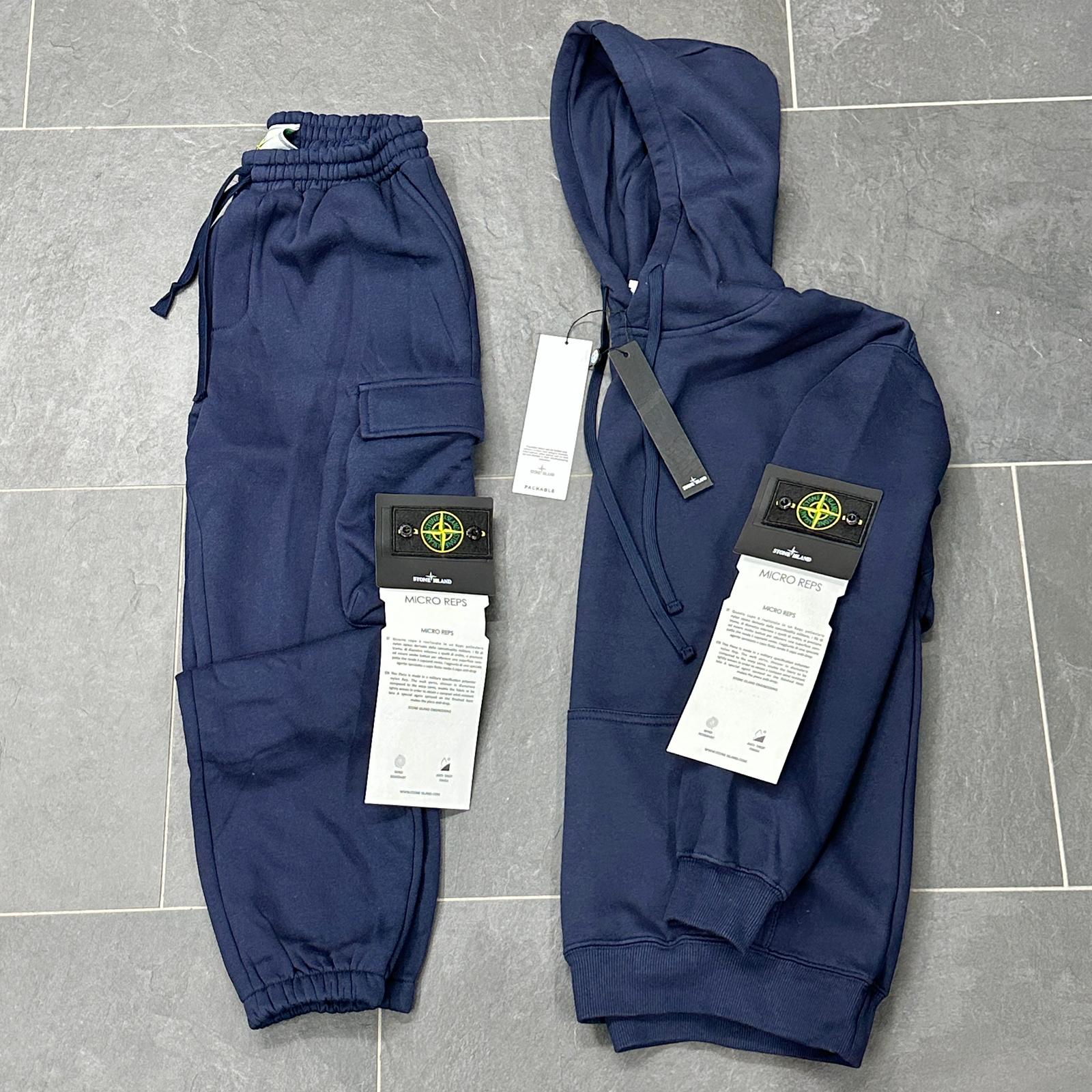 Tuta completa stone island BLU