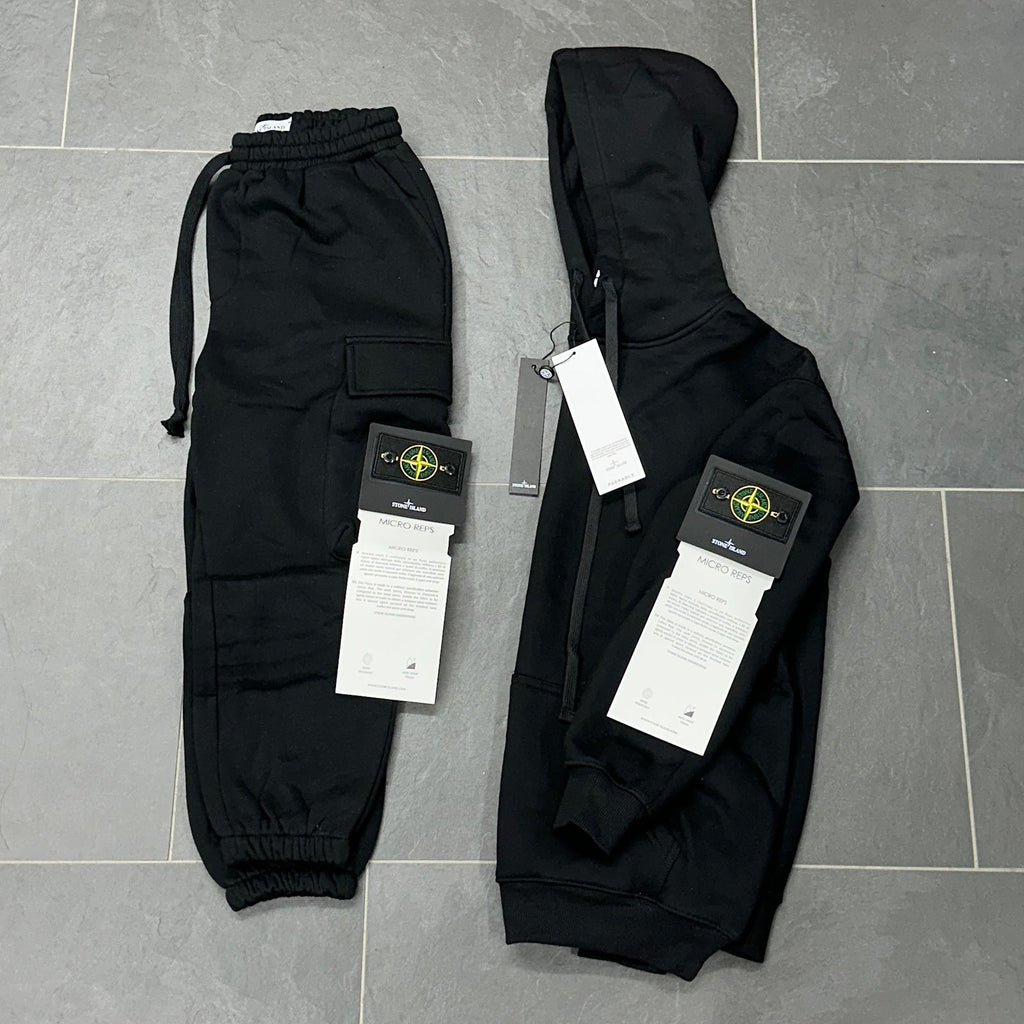 Tuta completa stone island NERO